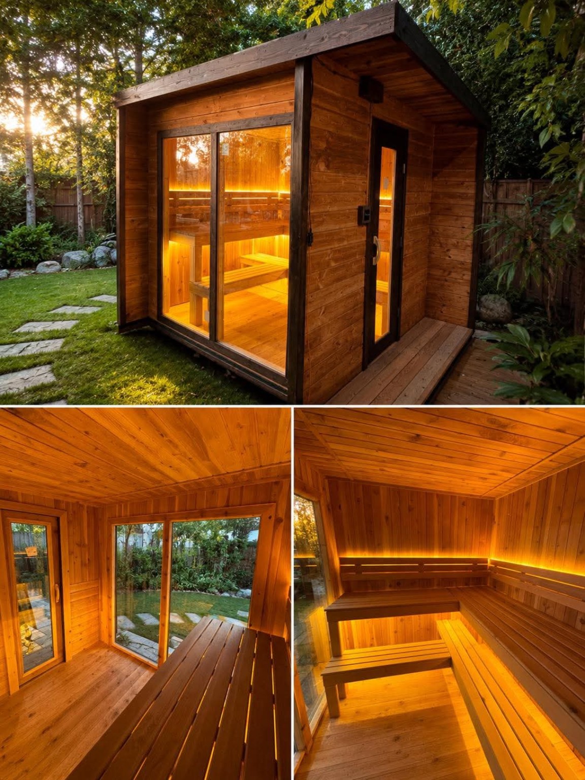 Handcrafted ARTISAUNA outdoor sauna